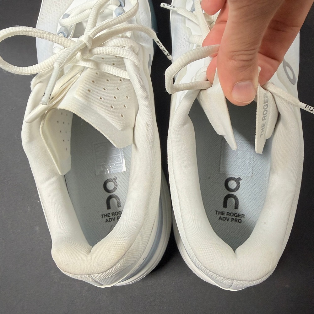On Cloud Mens 11.5 The Roger Pro Tennis Shoes White Blue 3MF10270753 Sneakers - Picture 7 of 8